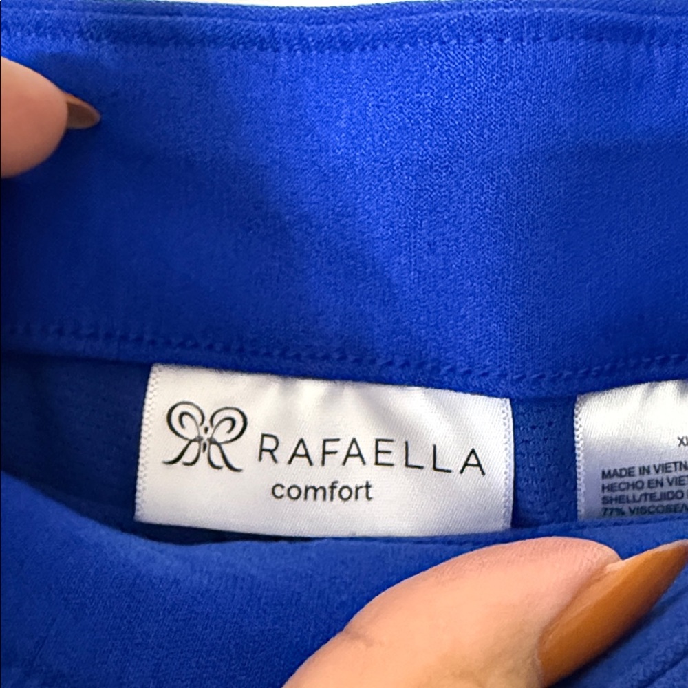 Rafaella Women's Comfort Skort Royal Blue Pull-on Elastic Waist Size XL - Picture 7 of 8